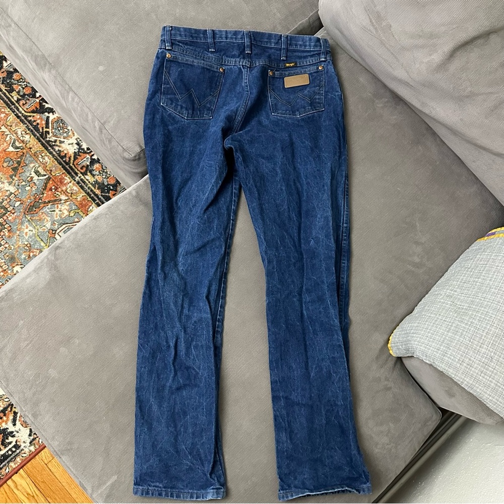 Wrangler 13MWZ Cowboy Cut Denim Jeans - Blue Men’s Size 36x33 (tag 36x34) - Picture 6 of 10